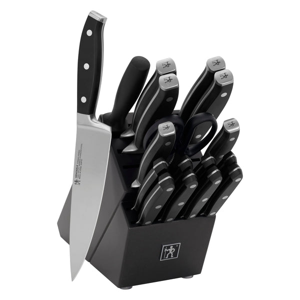 Henckels Forged Premio 18-Pc Knife Block Set - Charcoal