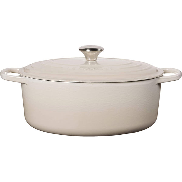 Le Creuset 6.75-Quart Signature Cast Iron Oval Dutch Oven - Meringue