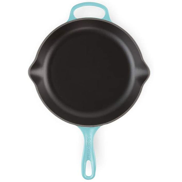 Le Creuset Signature Iron Handle Skillet - Marseille Blue - 10.25