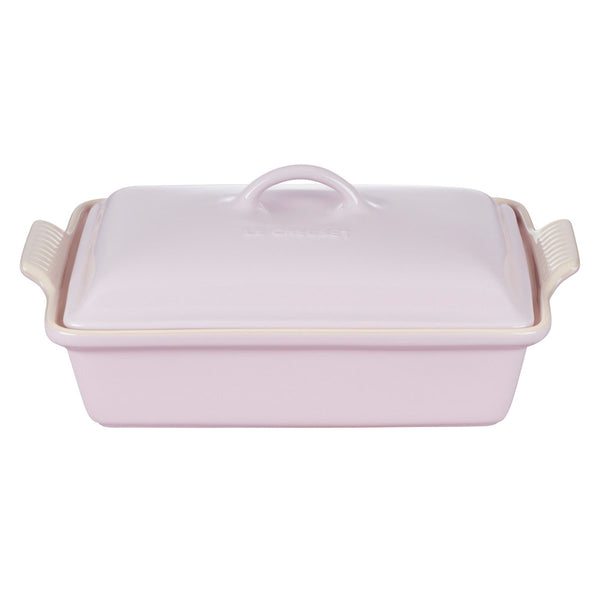 Le Creuset Stoneware Rectangular Dish with Platter Lid, 14 3/4 X 9, Oyster