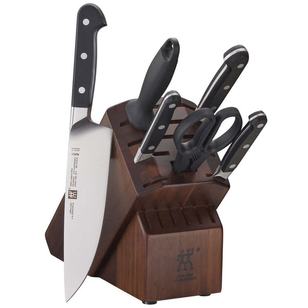 ZWILLING J.A. Henckels Pro 7-Piece Acacia Knife Block Set 38449