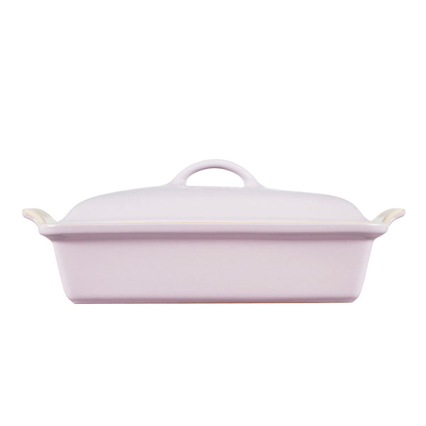 Le Creuset Stoneware Heritage Covered Rectangular Casserole, 4 qt. (12 x  9), Cerise