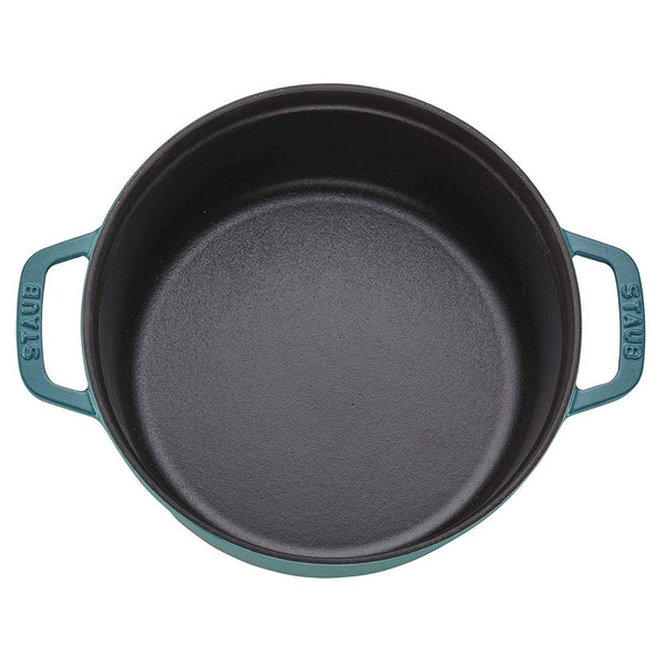 Staub Cast Iron 4-qt Round Cocotte - Turquoise