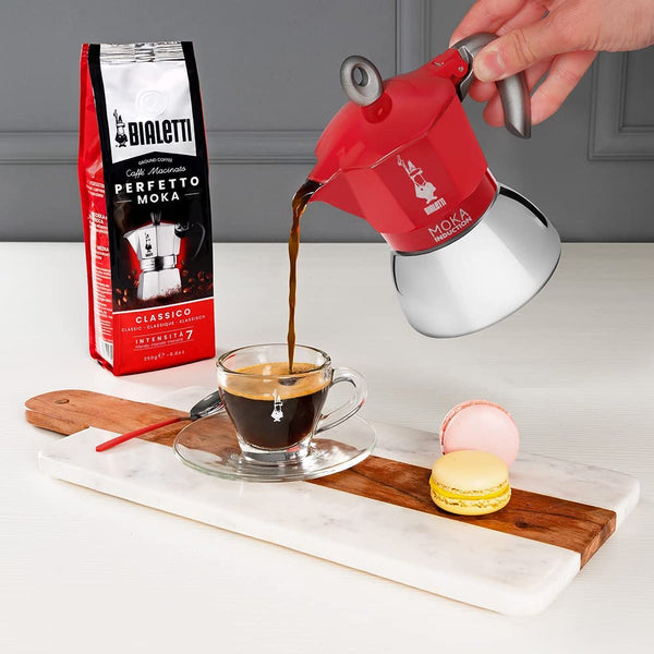  Bialetti - Moka Induction, Moka Pot, Suitable for all Types of  Hobs, 4 Cups Espresso (5.7 Oz), Black: Home & Kitchen