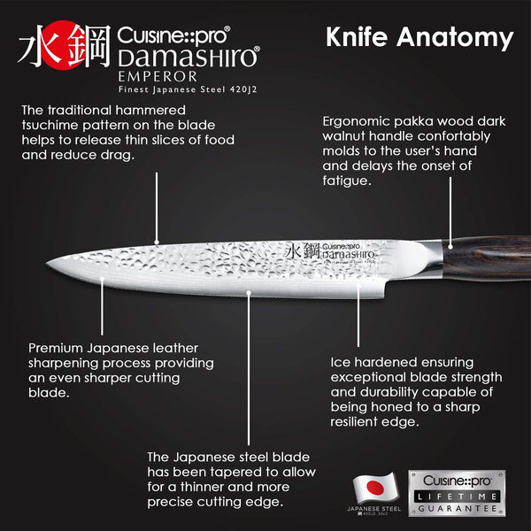 Cuisine::pro Damashiro 8 Emperor Carving Knife