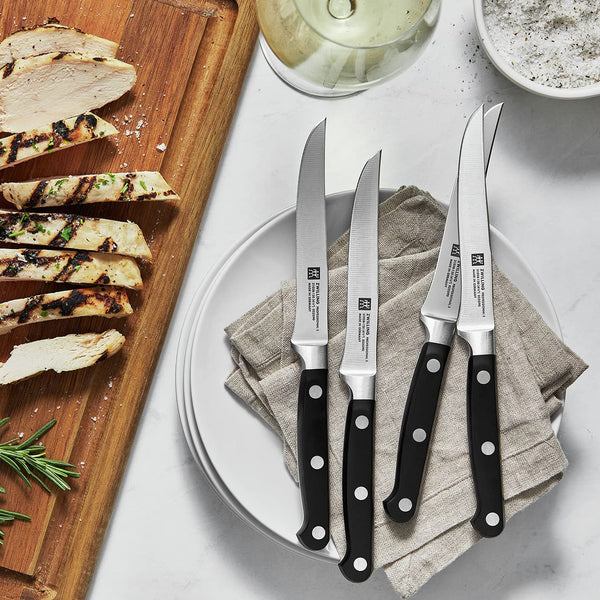 Zwilling J.A. Henckels Stainless Steel 4-Piece Steak Knife Set