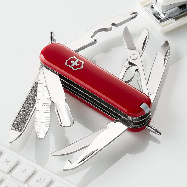 Victorinox Swiss Army Midnite Minichamp Pocket Knife Red 58 Mm