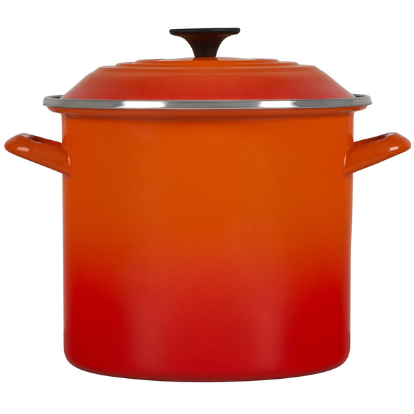 Buy the Le Creuset Enamel On Steel Metal Stock Pot 8 Qt Red