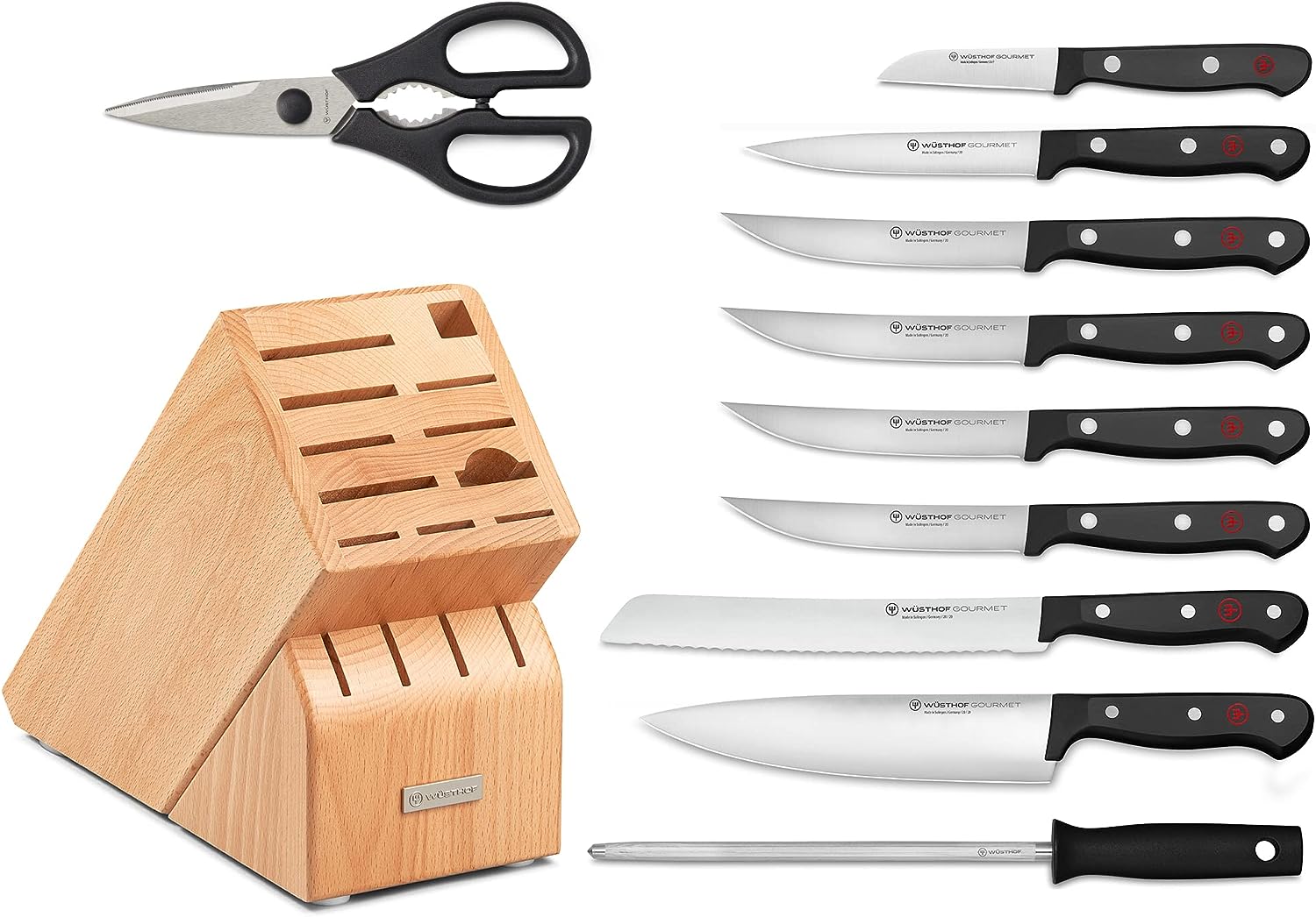 Wusthof Gourmet 12 Piece Knife Block Set