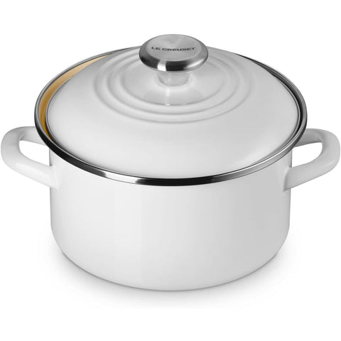 Le Creuset 3.8 qt. Petite Stockpot - White