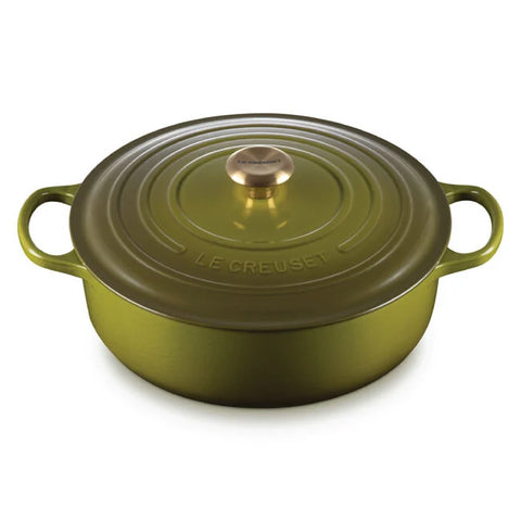 Le Creuset 6.75 qt. Signature Round Wide Oven - Olive