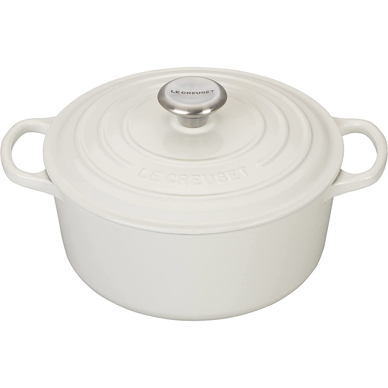 Le Creuset Enameled Cast Iron Saucepan - 1.75 Qt White