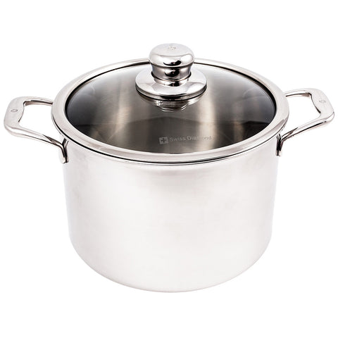 Swiss Diamond Premium Clad 7.9-Quart Dutch Oven W/ Lid