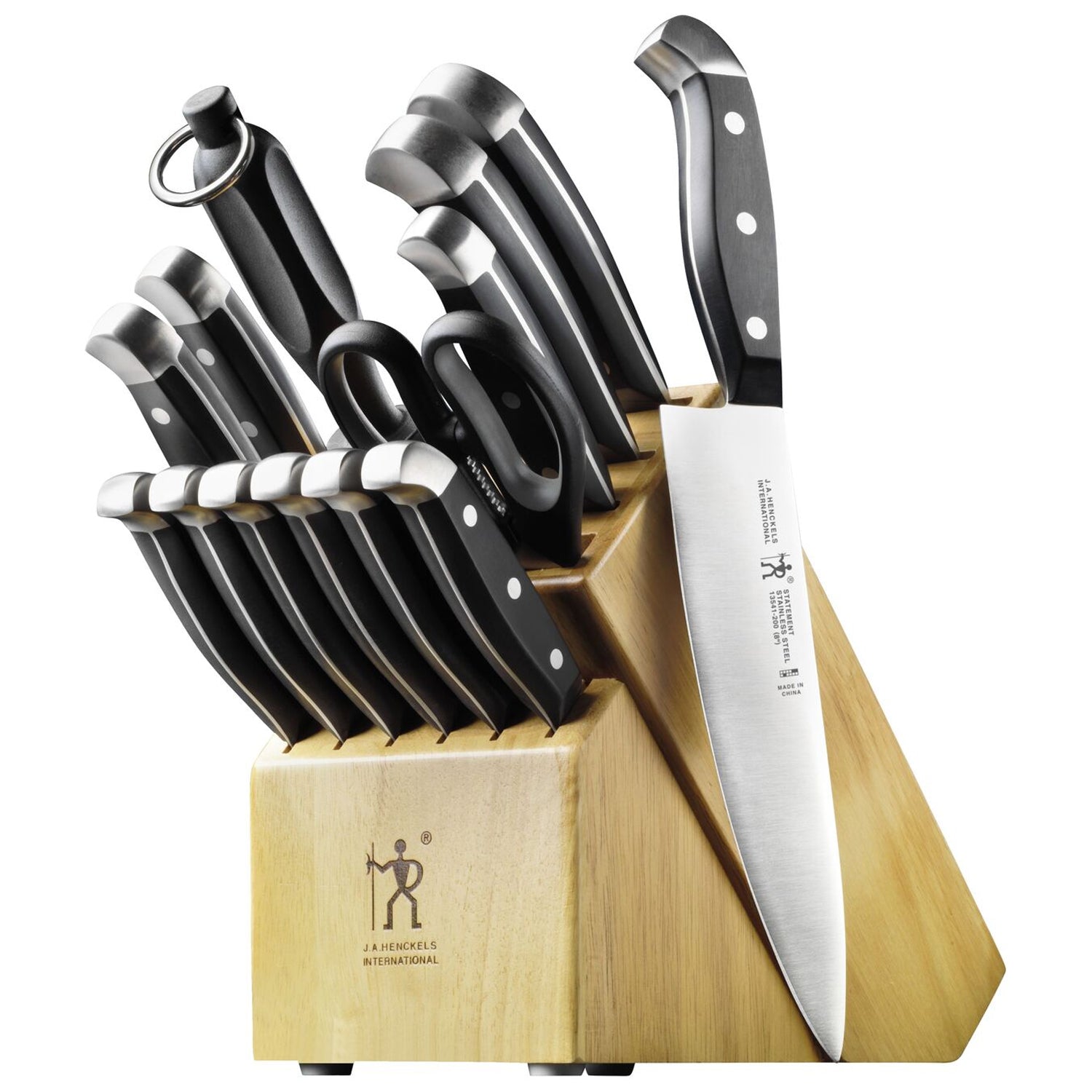 CUISINART Block Knife Set, 15pc Cutlery Knife Set with Steel Blades for  Precise Cutting, Lightweight, Stainless Steel, Durable & Dishwasher Safe