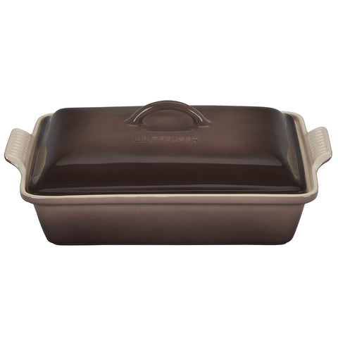 Le Creuset Heritrage Covered 4-Quart Rectangular Casserole - Truffle