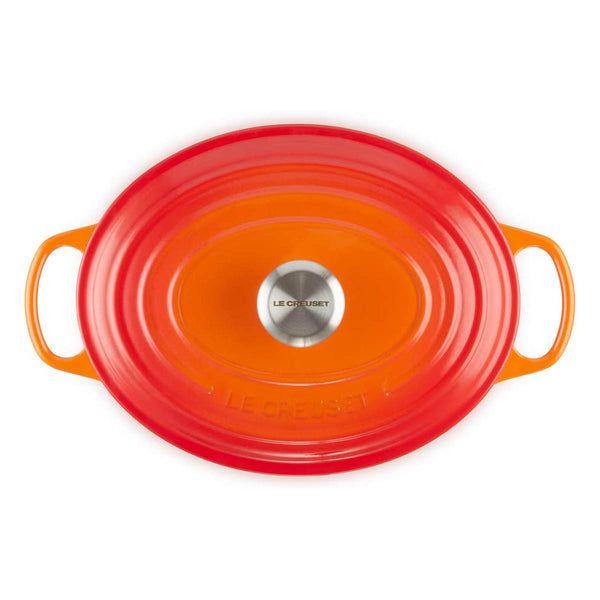 Le Creuset 9.5-Quart Signature Oval Dutch Oven - Flame