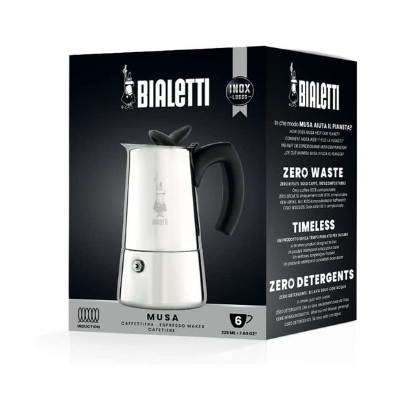 Bialetti Venus Induction Stove-top Coffee Maker, 6 cups