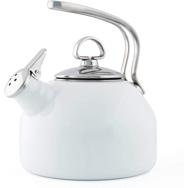 Chantal 1.7 qt Enamel-on-Steel Vintage Teakettle - Aqua