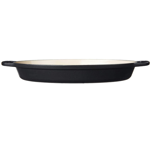 Le Creuset Enamel Cast Iron Signature Oval Baker, 3 quart, Black