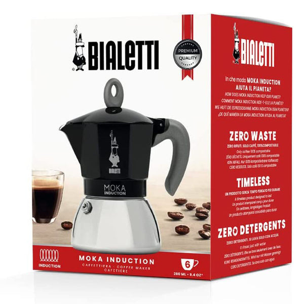 Bialetti Moka Express Espresso Maker Black 6 Cups