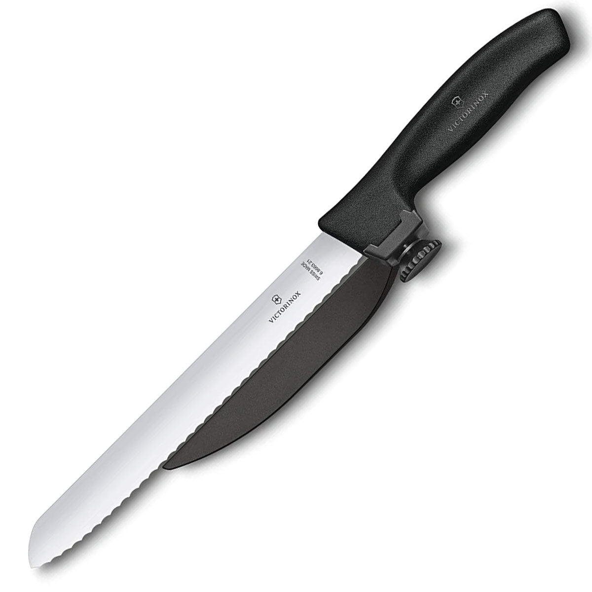 Victorinox SwissClassic vegetable knives partly serrated black
