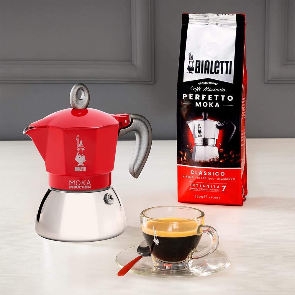  Bialetti New Moka Induction Coffee Maker Moka Pot, 6