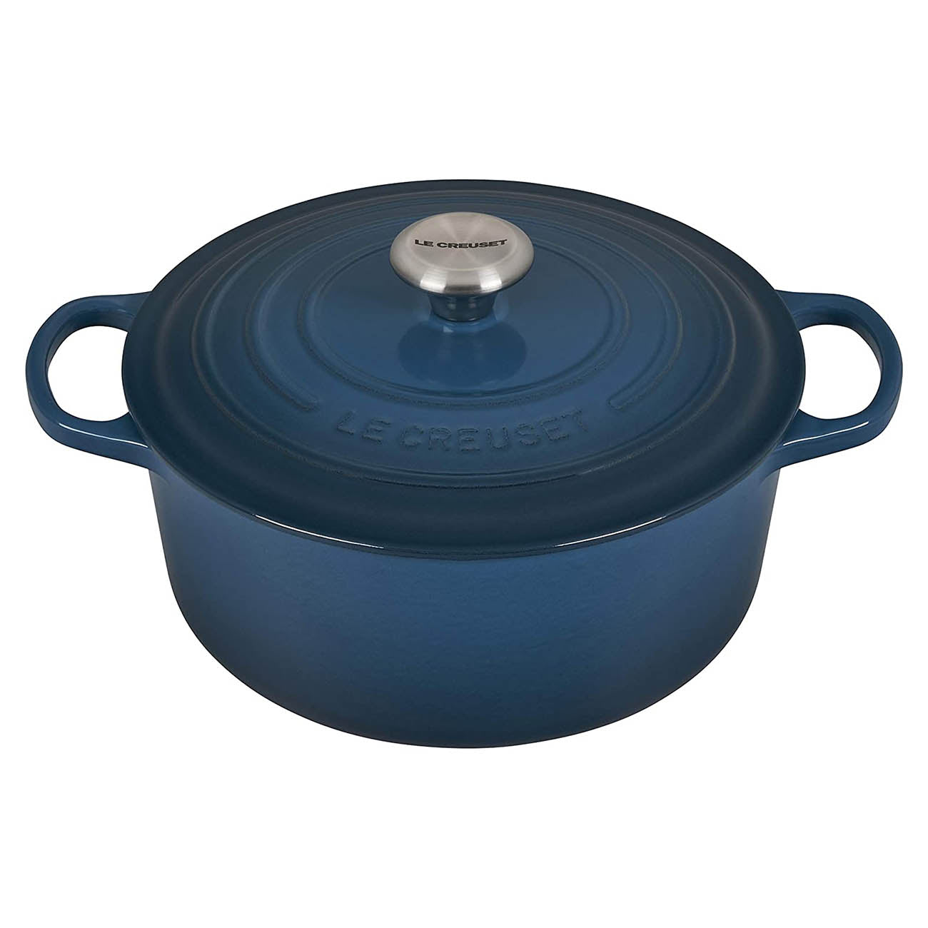 Le Creuset Signature Cast Iron 5.5-Quart Deep Teal Round Dutch Oven