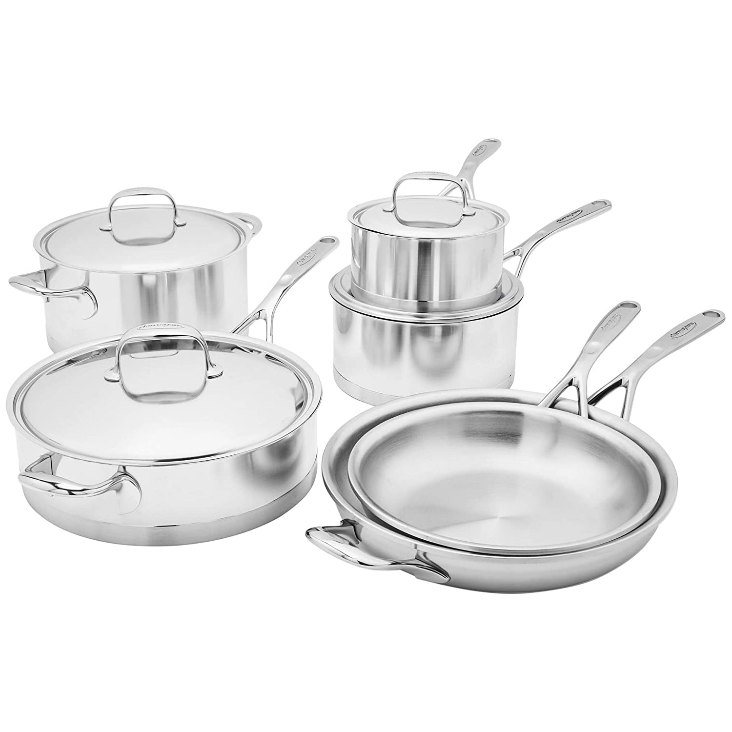 Demeyere Atlantis 3.2 qt Sauce pan with lid, 18/10 Stainless Steel