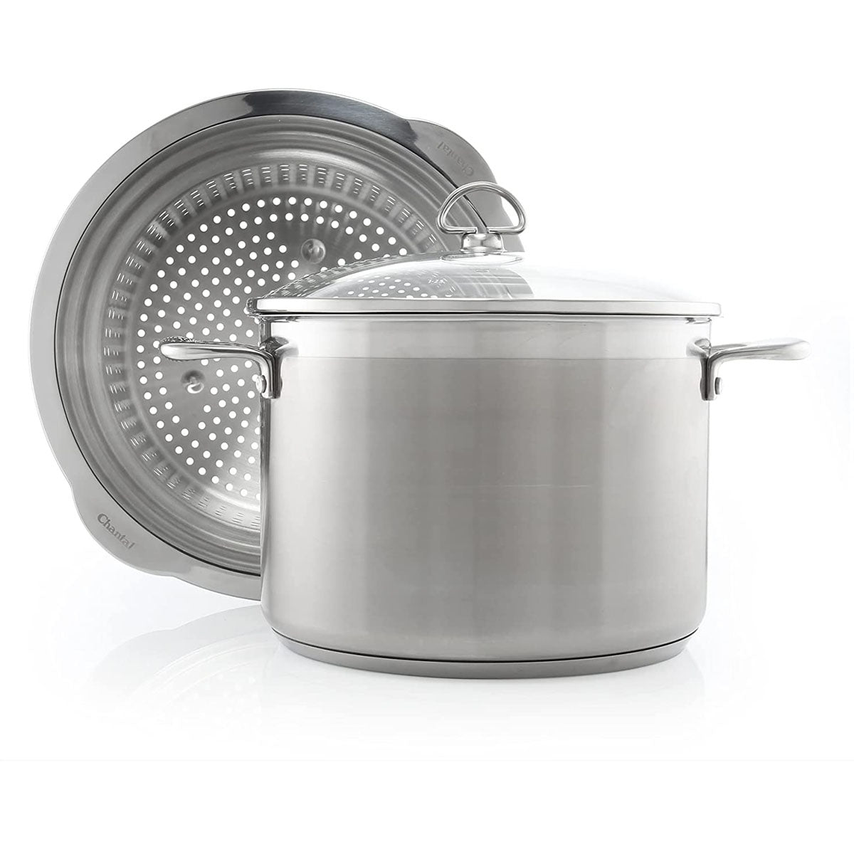 Chantal Induction 21 Steel Soup Pot with Glass Tempered Lid (2-Quart)